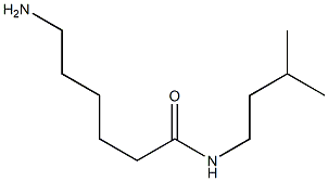 6-amino-N-(3-methylbutyl)hexanamide Struktur