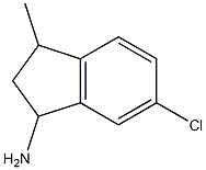 6-chloro-3-methyl-2,3-dihydro-1H-inden-1-amine Struktur