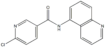 6-chloro-N-(quinolin-5-yl)pyridine-3-carboxamide Struktur