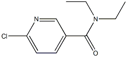 6-chloro-N,N-diethylpyridine-3-carboxamide Struktur