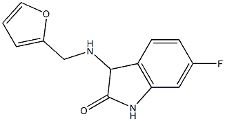 6-fluoro-3-[(2-furylmethyl)amino]-1,3-dihydro-2H-indol-2-one Struktur