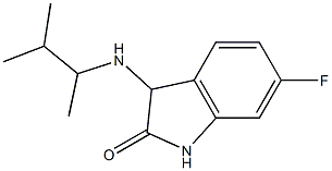 6-fluoro-3-[(3-methylbutan-2-yl)amino]-2,3-dihydro-1H-indol-2-one Struktur