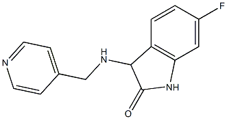 6-fluoro-3-[(pyridin-4-ylmethyl)amino]-2,3-dihydro-1H-indol-2-one Struktur