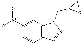 6-nitro-1-(oxiran-2-ylmethyl)-1H-indazole Struktur