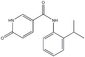 6-oxo-N-[2-(propan-2-yl)phenyl]-1,6-dihydropyridine-3-carboxamide Struktur