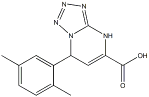 7-(2,5-dimethylphenyl)-4,7-dihydrotetrazolo[1,5-a]pyrimidine-5-carboxylic acid Struktur