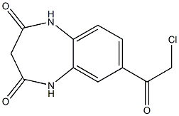 7-(2-chloroacetyl)-2,3,4,5-tetrahydro-1H-1,5-benzodiazepine-2,4-dione Struktur