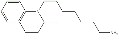 7-(2-methyl-1,2,3,4-tetrahydroquinolin-1-yl)heptan-1-amine Struktur