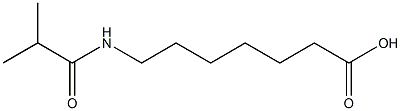 7-(isobutyrylamino)heptanoic acid Struktur