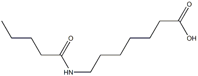 7-(pentanoylamino)heptanoic acid Struktur