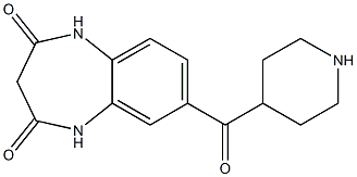 7-(piperidin-4-ylcarbonyl)-1H-1,5-benzodiazepine-2,4(3H,5H)-dione Struktur