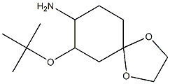 7-(tert-butoxy)-1,4-dioxaspiro[4.5]decan-8-amine Struktur