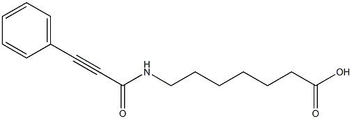 7-[(3-phenylprop-2-ynoyl)amino]heptanoic acid Struktur