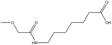 7-[(methoxyacetyl)amino]heptanoic acid Struktur