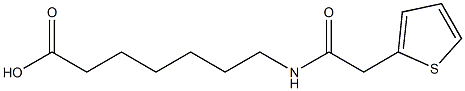 7-[(thien-2-ylacetyl)amino]heptanoic acid Struktur