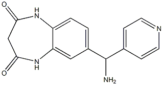 7-[amino(pyridin-4-yl)methyl]-2,3,4,5-tetrahydro-1H-1,5-benzodiazepine-2,4-dione Struktur