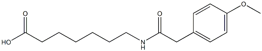 7-{[(4-methoxyphenyl)acetyl]amino}heptanoic acid Struktur