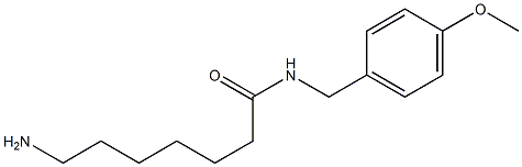 7-amino-N-(4-methoxybenzyl)heptanamide Struktur