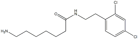 7-amino-N-[2-(2,4-dichlorophenyl)ethyl]heptanamide Struktur