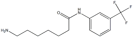 7-amino-N-[3-(trifluoromethyl)phenyl]heptanamide Struktur