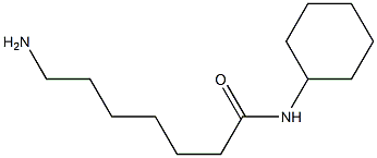 7-amino-N-cyclohexylheptanamide Struktur