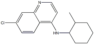 7-chloro-N-(2-methylcyclohexyl)quinolin-4-amine Struktur