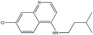 7-chloro-N-(3-methylbutyl)quinolin-4-amine Struktur