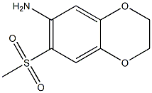 7-methanesulfonyl-2,3-dihydro-1,4-benzodioxin-6-amine Struktur