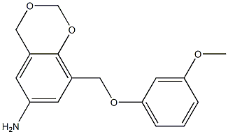 8-(3-methoxyphenoxymethyl)-2,4-dihydro-1,3-benzodioxin-6-amine Struktur