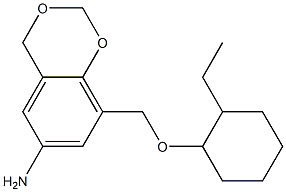 8-{[(2-ethylcyclohexyl)oxy]methyl}-2,4-dihydro-1,3-benzodioxin-6-amine Struktur