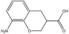 8-amino-3,4-dihydro-2H-1-benzopyran-3-carboxylic acid Struktur