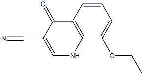 8-ethoxy-4-oxo-1,4-dihydroquinoline-3-carbonitrile Struktur