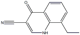 8-ethyl-4-oxo-1,4-dihydroquinoline-3-carbonitrile Struktur