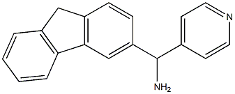 9H-fluoren-3-yl(pyridin-4-yl)methanamine Struktur