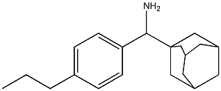 adamantan-1-yl(4-propylphenyl)methanamine Struktur