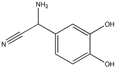 amino(3,4-dihydroxyphenyl)acetonitrile Struktur