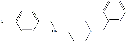 benzyl(3-{[(4-chlorophenyl)methyl]amino}propyl)methylamine Struktur