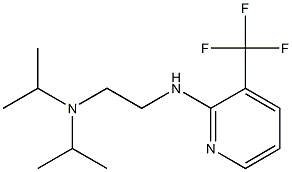 bis(propan-2-yl)(2-{[3-(trifluoromethyl)pyridin-2-yl]amino}ethyl)amine Struktur