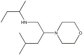 butan-2-yl[4-methyl-2-(morpholin-4-yl)pentyl]amine Struktur