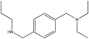 diethyl({4-[(propylamino)methyl]phenyl}methyl)amine Struktur