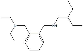 diethyl[(2-{[(2-ethylbutyl)amino]methyl}phenyl)methyl]amine Struktur