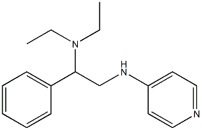 diethyl[1-phenyl-2-(pyridin-4-ylamino)ethyl]amine Struktur