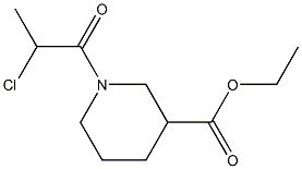 ethyl 1-(2-chloropropanoyl)piperidine-3-carboxylate Struktur