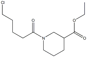 ethyl 1-(5-chloropentanoyl)piperidine-3-carboxylate Struktur