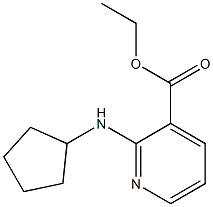 ethyl 2-(cyclopentylamino)pyridine-3-carboxylate Struktur