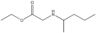 ethyl 2-(pentan-2-ylamino)acetate Struktur