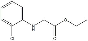 ethyl 2-[(2-chlorophenyl)amino]acetate Struktur