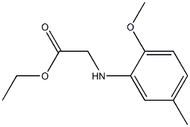 ethyl 2-[(2-methoxy-5-methylphenyl)amino]acetate Struktur