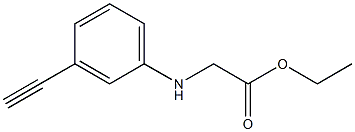 ethyl 2-[(3-ethynylphenyl)amino]acetate Struktur