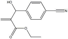 ethyl 2-[(4-cyanophenyl)(hydroxy)methyl]prop-2-enoate Struktur